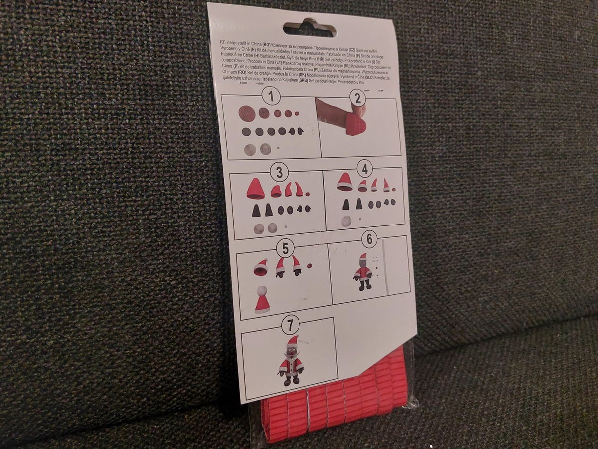 Kerst Knutselset - Maak je eigen 3D-Kerstpoppetje | Kerstknutselen voor kinderen - Papieren Knutselset Kerst - Kerst Knutselsetje Kids